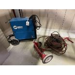 Lot of Millermatic 210 Wire Welder with Welding Cart, Hoses and Screen