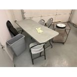 Lot of Tables and Chairs, Brute Cans and Misc. | Rig Fee $50