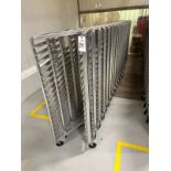 Lot of (23) Aluminum Baking Sheet Carts | Rig Fee $350