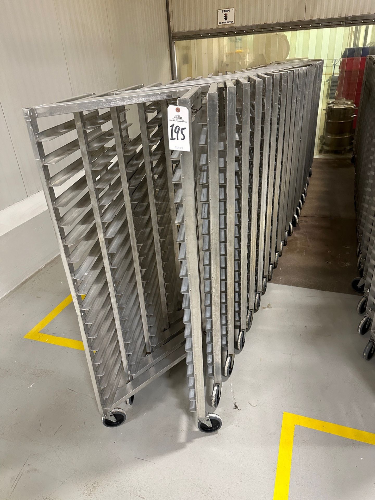 Lot of (23) Aluminum Baking Sheet Carts