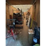 Lot of Trailer Contents and Shelving Units