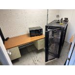 Contents of Office - Desk, Microwave, A/V Rack w/out Contents | Rig Fee $200
