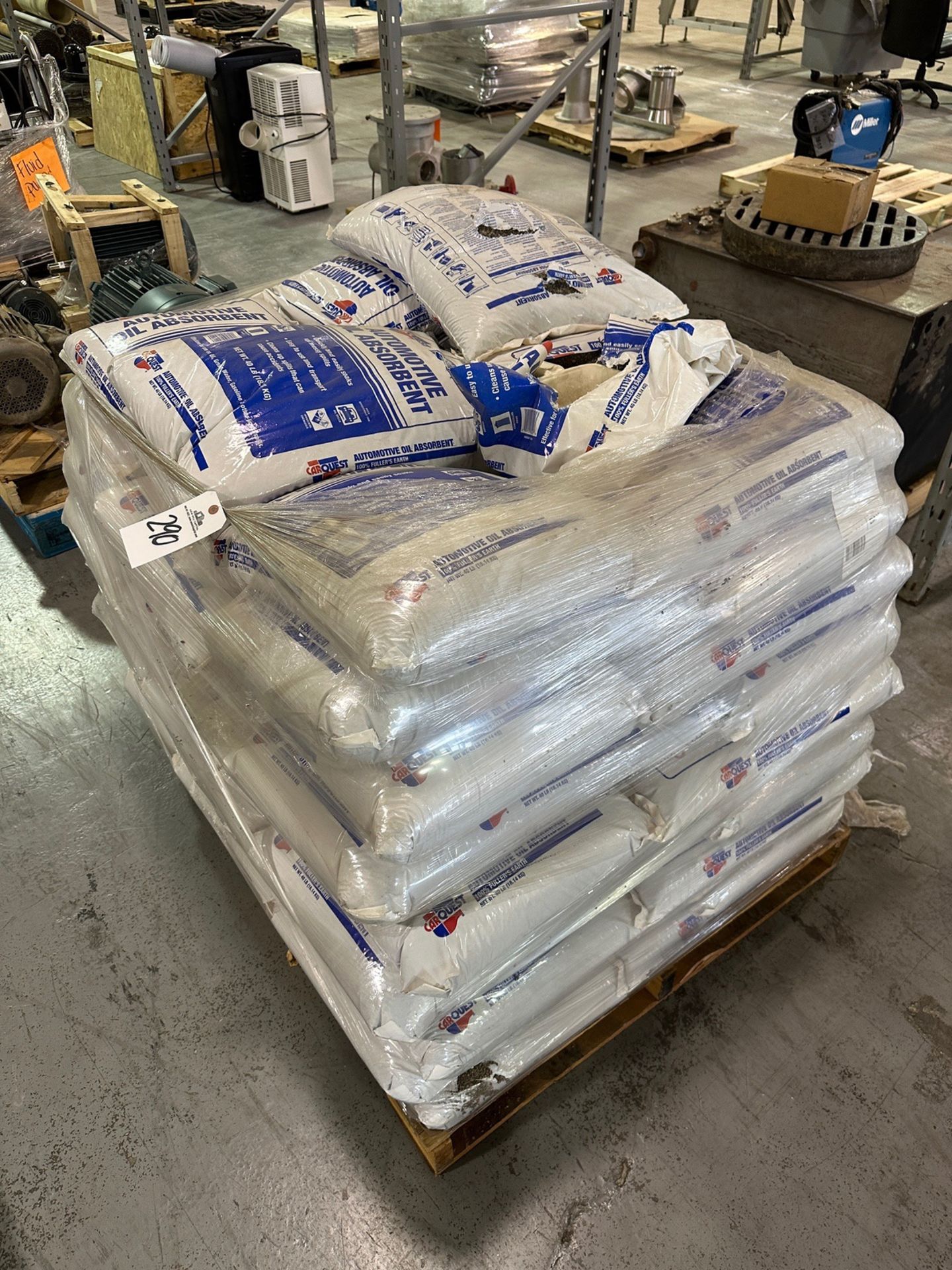 Pallet of Automotive Oil Absorbent | Rig Fee $35