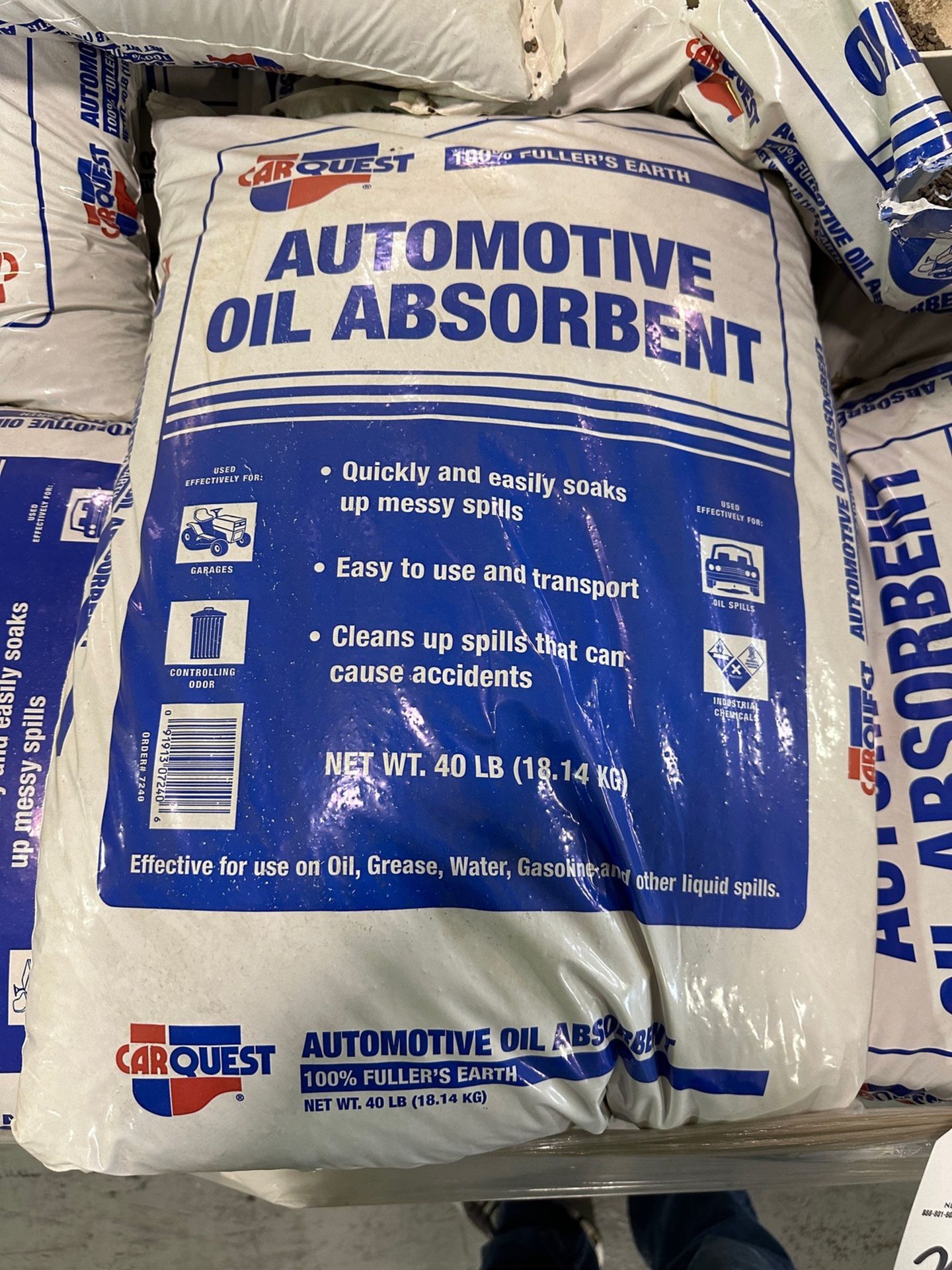 Pallet of Automotive Oil Absorbent | Rig Fee $35 - Image 2 of 2