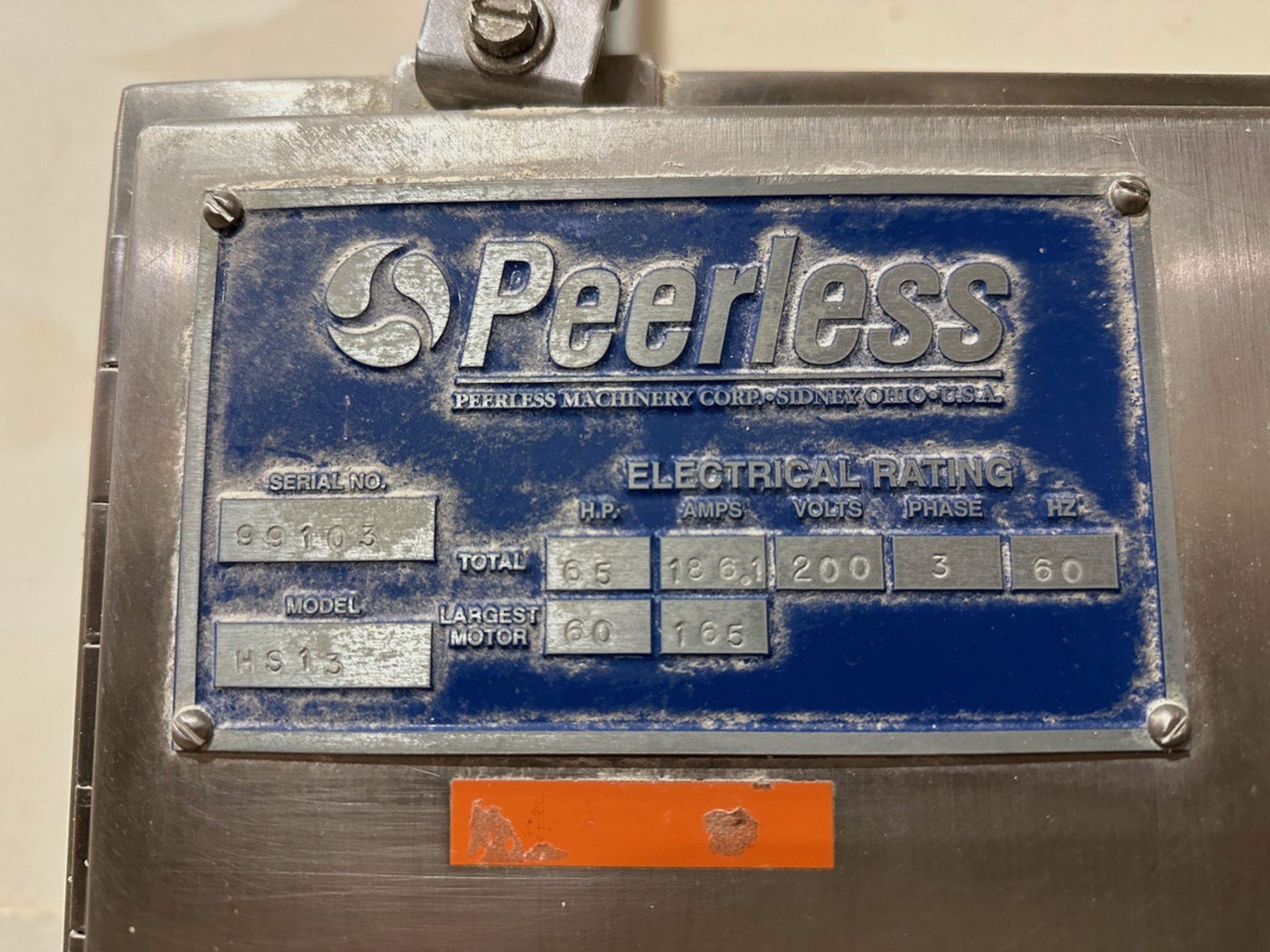Peerless Model HS 13 Stainless Steel Dough Mixer with Allen-Bradley PowerFlex 70 VF | Rig Fee $1800 - Image 9 of 9