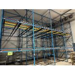 Lot of Gravity Fed Pallet Racking - (20) 22' x 66" Uprights (Bays 200 | Rig Fee $4225 See Desc