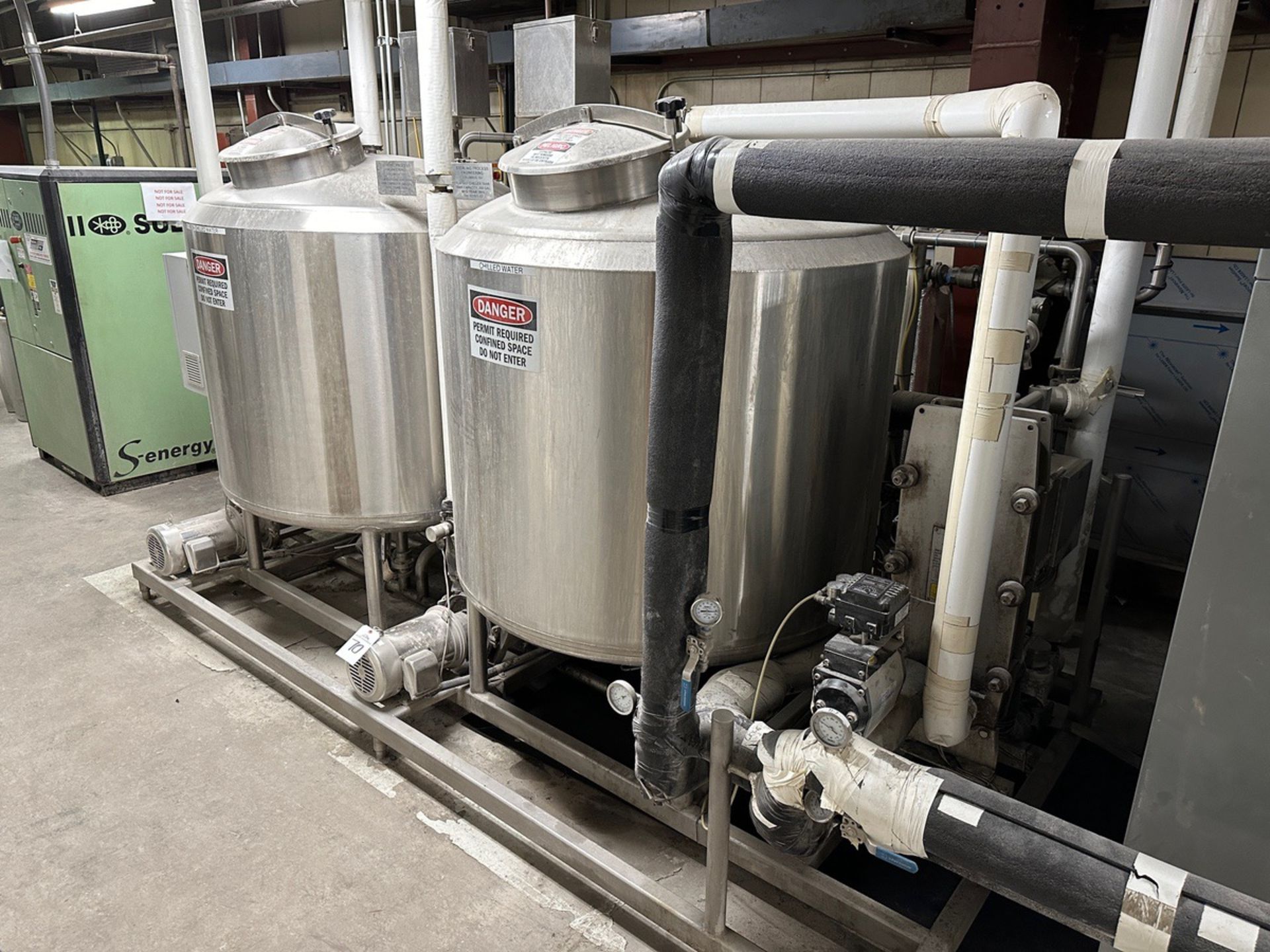 Sterling Stainless Steel Water Chilling Skid with (2) 300 Gallon Tanks | Rig Fee $1000