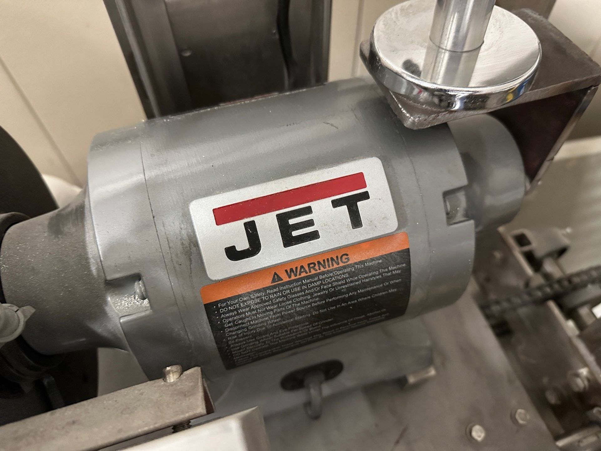 Jet 8" Shop Bench Grinder on Stainless Steel Frame - Image 2 of 3