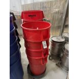 Lot of Approx (70) 55 Gallon Rubbermaid Brute Cans (Tagged as Lots 172 - 179)