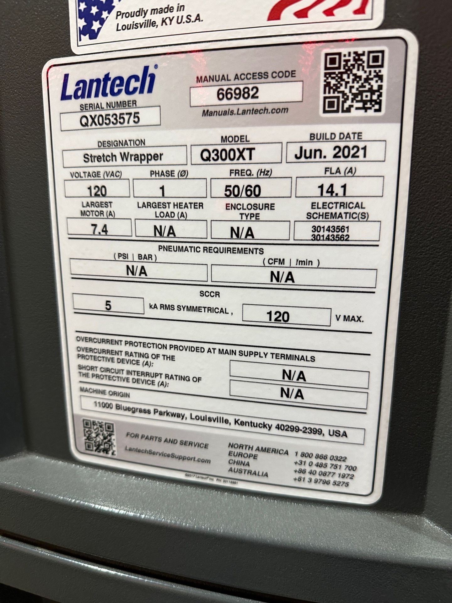 Lantech Pallet Wrapper - Model Q300XT - Image 4 of 4