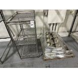 Lot of Stainless Steel Laning Parts and Shelving Unit | Rig Fee $50
