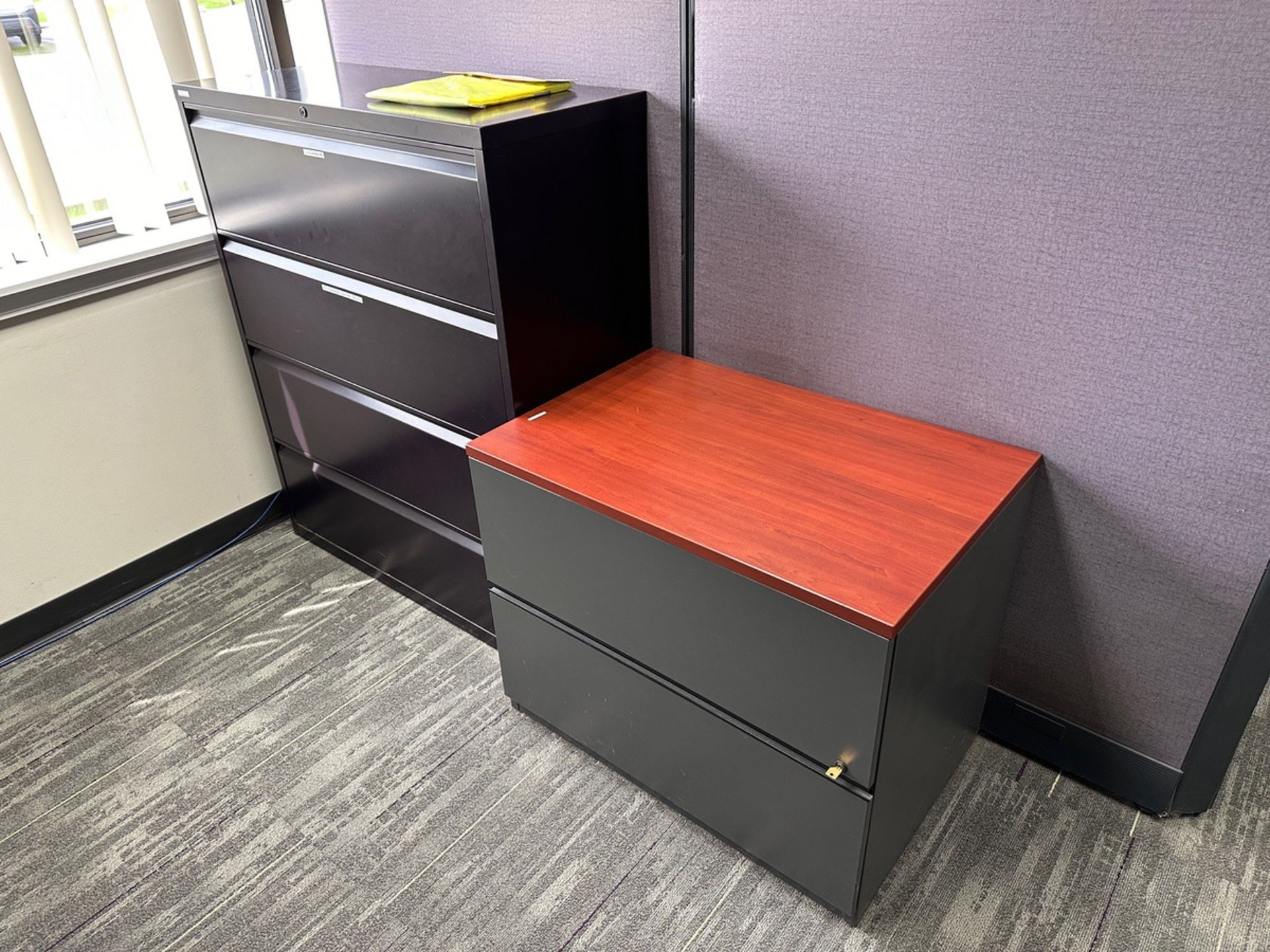 Lot of (2) Cubicles with Contents (No Electronics Included) | Rig Fee $450 - Image 5 of 5