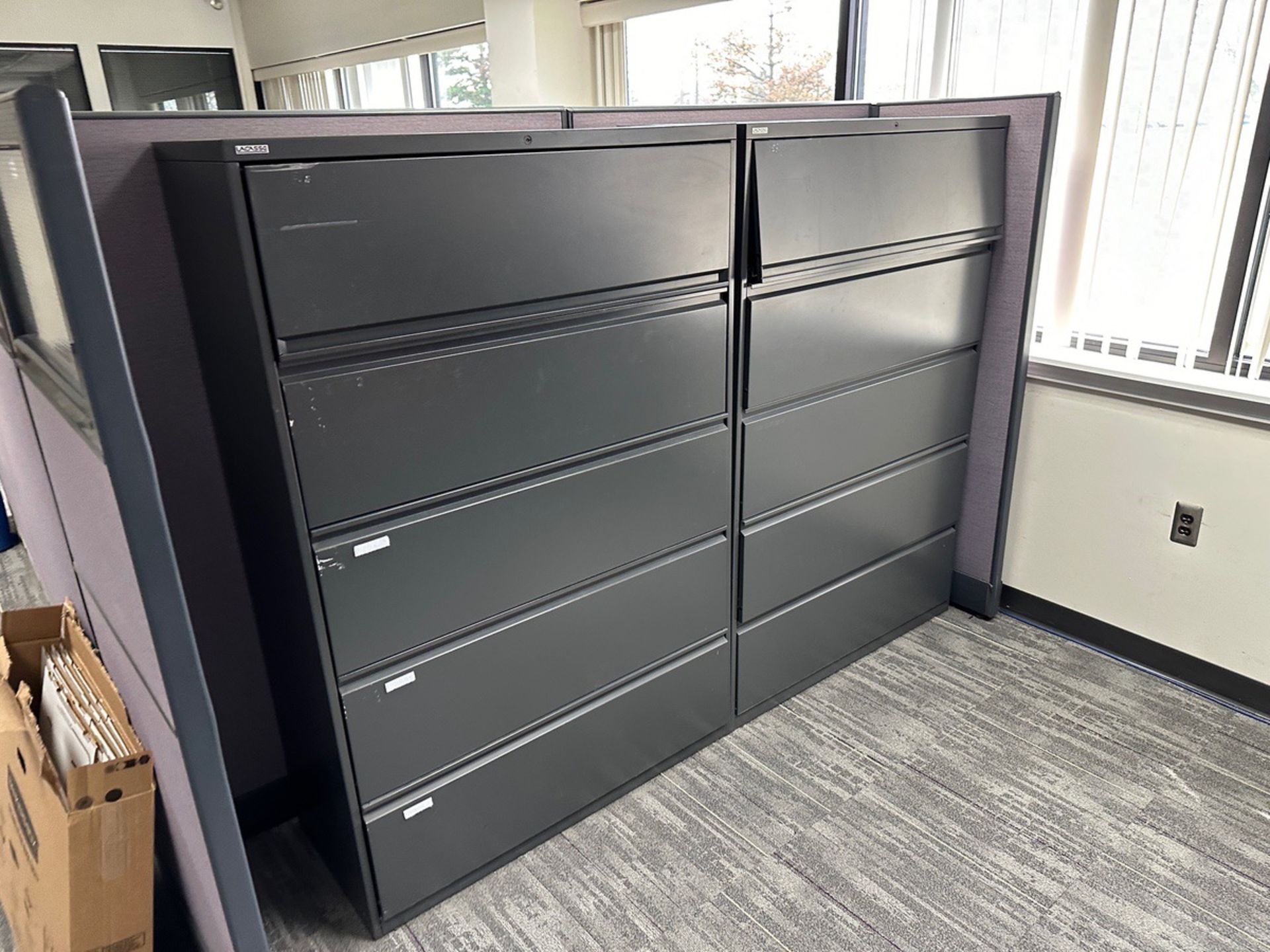 Lot of (2) Cubicles with Contents (No Electronics Included) | Rig Fee $450 - Image 4 of 5