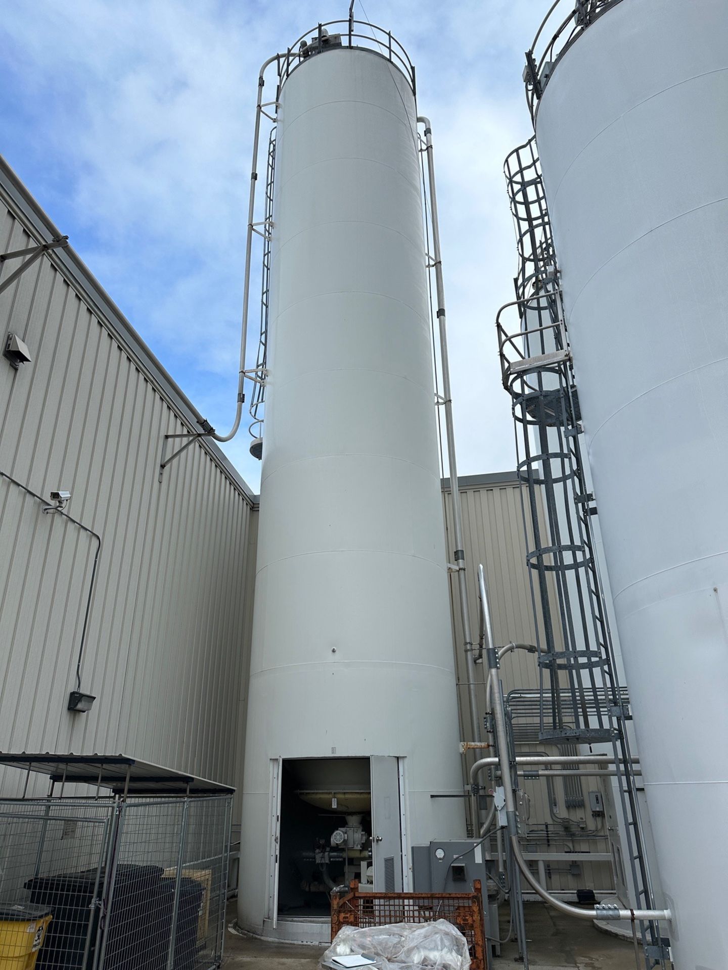 Columbian Tech 5,460 CuFt Flour Silo, Approx 51' Straight Side, 12' Diameter, 3' Cone Height