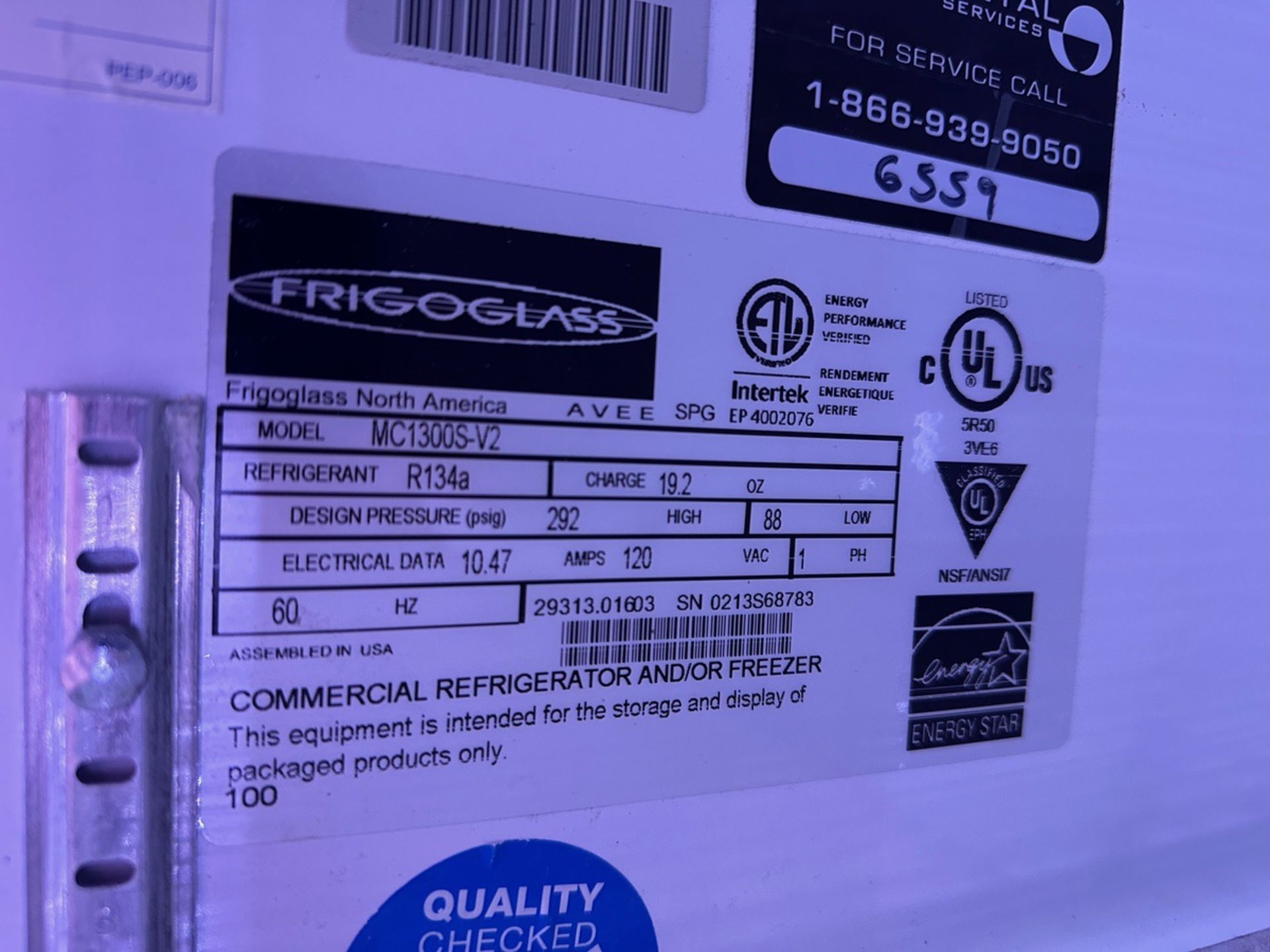 Frigoglass Serving Cooler - Model MC1300S-V2 | Rig Fee $125 - Image 2 of 2