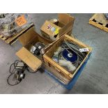 Lot of Pallet of Misc. Motors and Conveyance Belt | Rig Fee $50