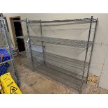 Lot of (2) Wire Shelving Units - (1) 6' x 2' x 6' and (1) 3' x 2' x 6' | Rig Fee $175