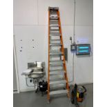 Louisville 10' Fiberglass Step Ladder with 300 LB Capacity | Rig Fee $20