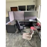 Lot of (2) Cubicles with Contents (No Electronics Included) | Rig Fee $450