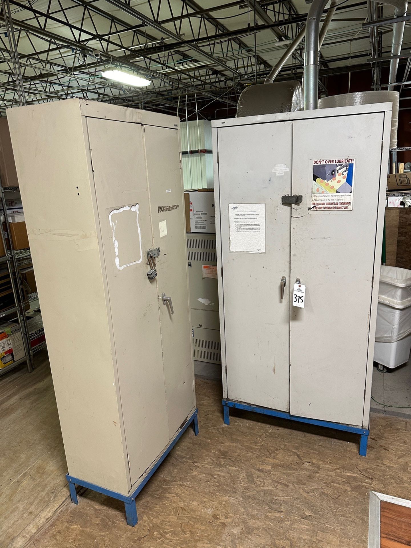 Lot of (4) Storage Cabinets with Contents - (2) 30" x 15" x 78" - (2) 3' x 18" x 78 | Rig Fee $200