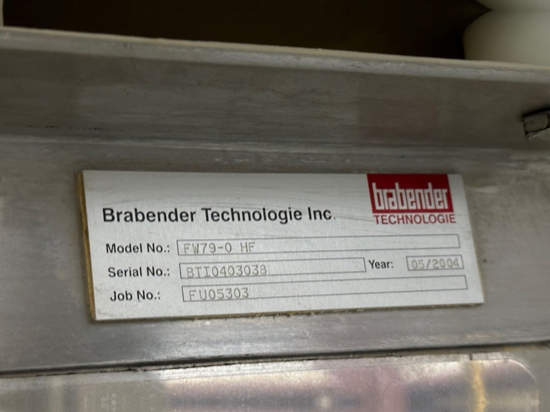 Brabender Stainless Steel Ingredient Hopper - Model FW79-0 HF, S/N BT - Subj to Bulk | Rig Fee $1000 - Image 5 of 5