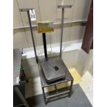 A&D FG-60K AM 150 LB Capacity Digital Platform Scale on Stainless Steel Table