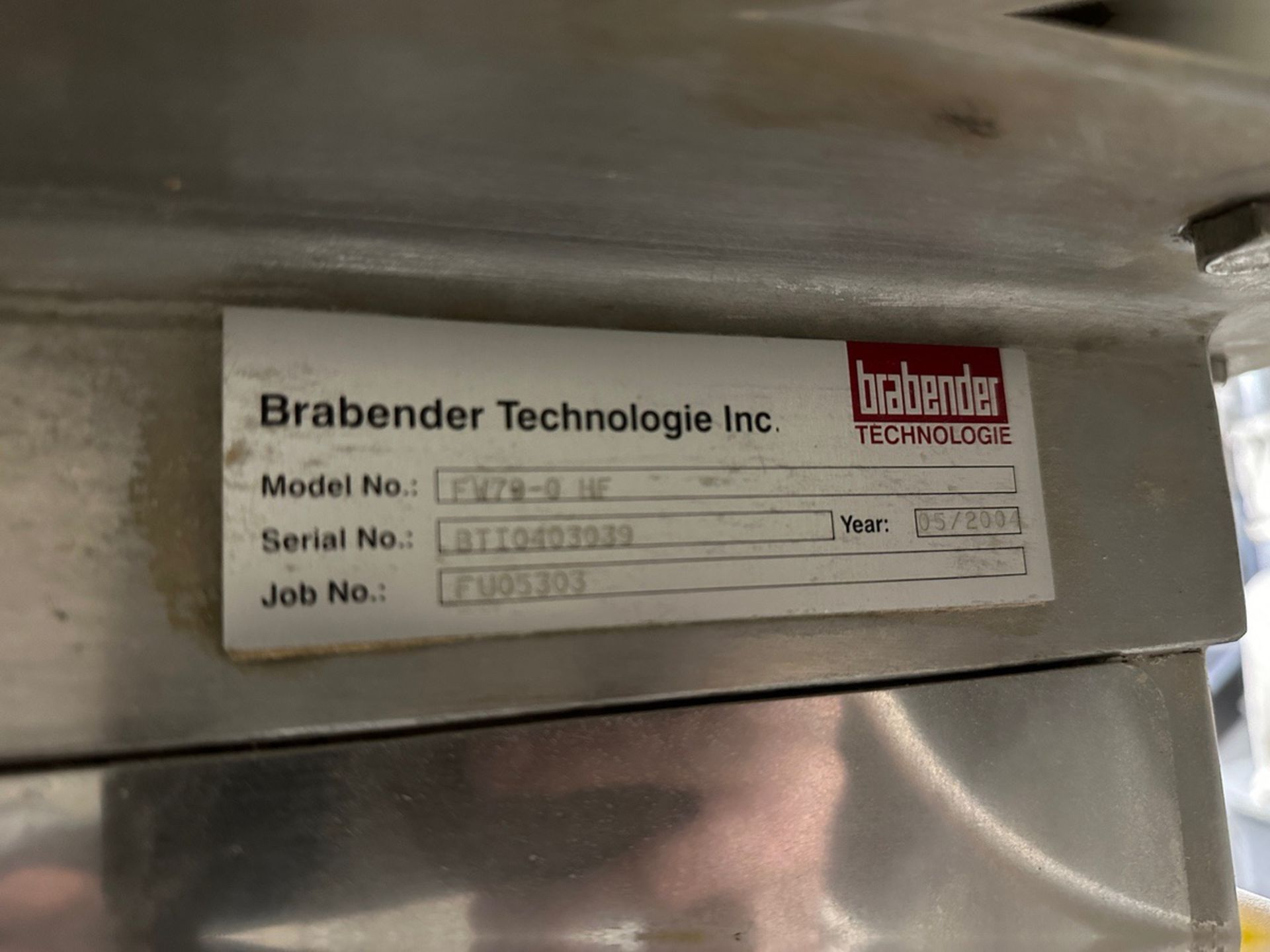Brabender Stainless Steel Ingredient Hopper - Model FW79-0 HF, S/N BT - Subj to Bulk | Rig Fee $1000 - Image 5 of 5