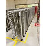 Lot of (22) Aluminum Baking Sheet Carts | Rig Fee $350