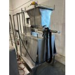 Stainless Steel Hopper and Mixer on Stand