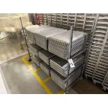 Lot of Sheet Trays on Wire Rack