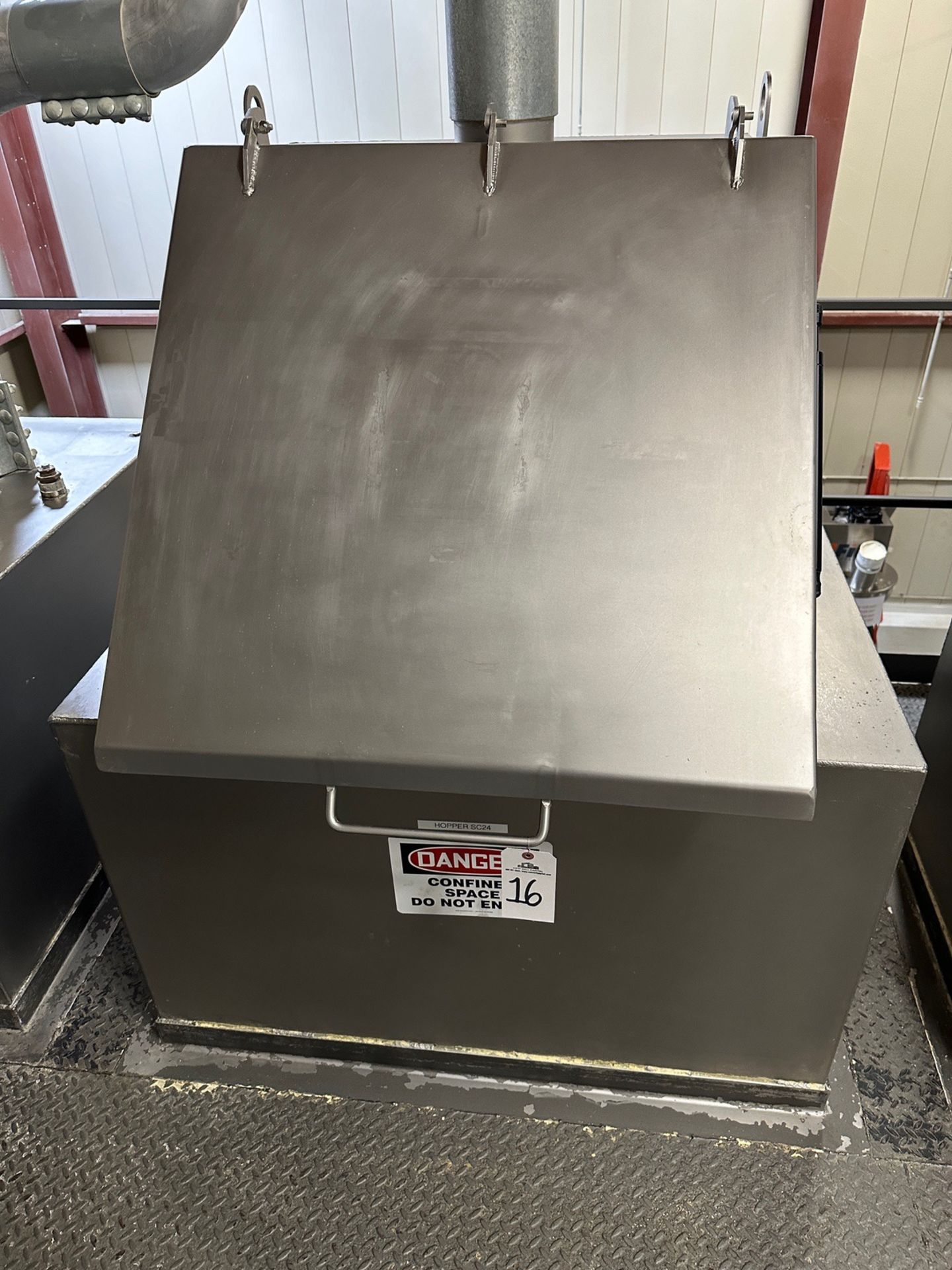 Brabender Stainless Steel Ingredient Hopper - Model FW70-0 HF, S/N BT - Subj to Bulk | Rig Fee $1000