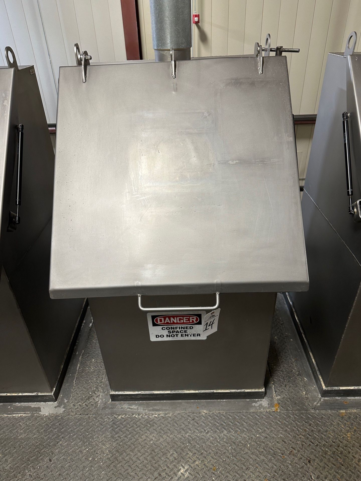 Brabender Stainless Steel Ingredient Hopper - Model FW79-0 HF, S/N BT10403037