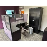 Lot of (3) Cubicles with Contents (No Electronics Included) | Rig Fee $450