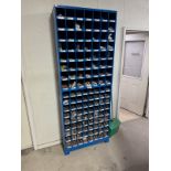 Lot of Pigeon Hole Parts Bin and Contents