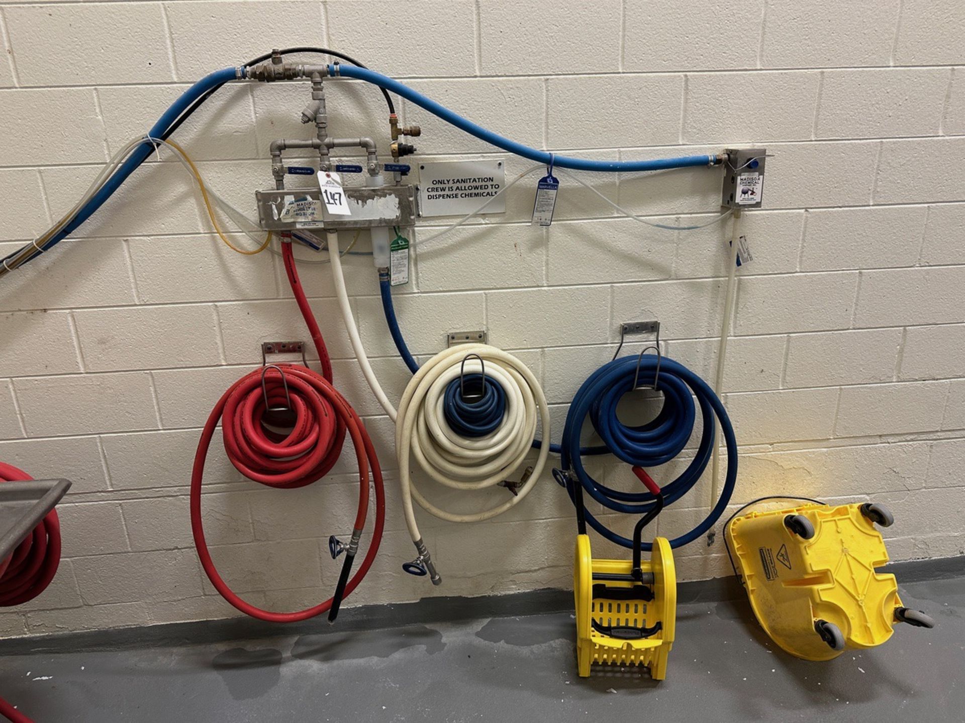 Lot of Chemical Foamers and Heavy Duty Hoses