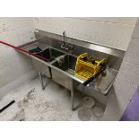 2-Compartment Stainless Steel Sink (Approx. 23" x 6') | Rig Fee $150