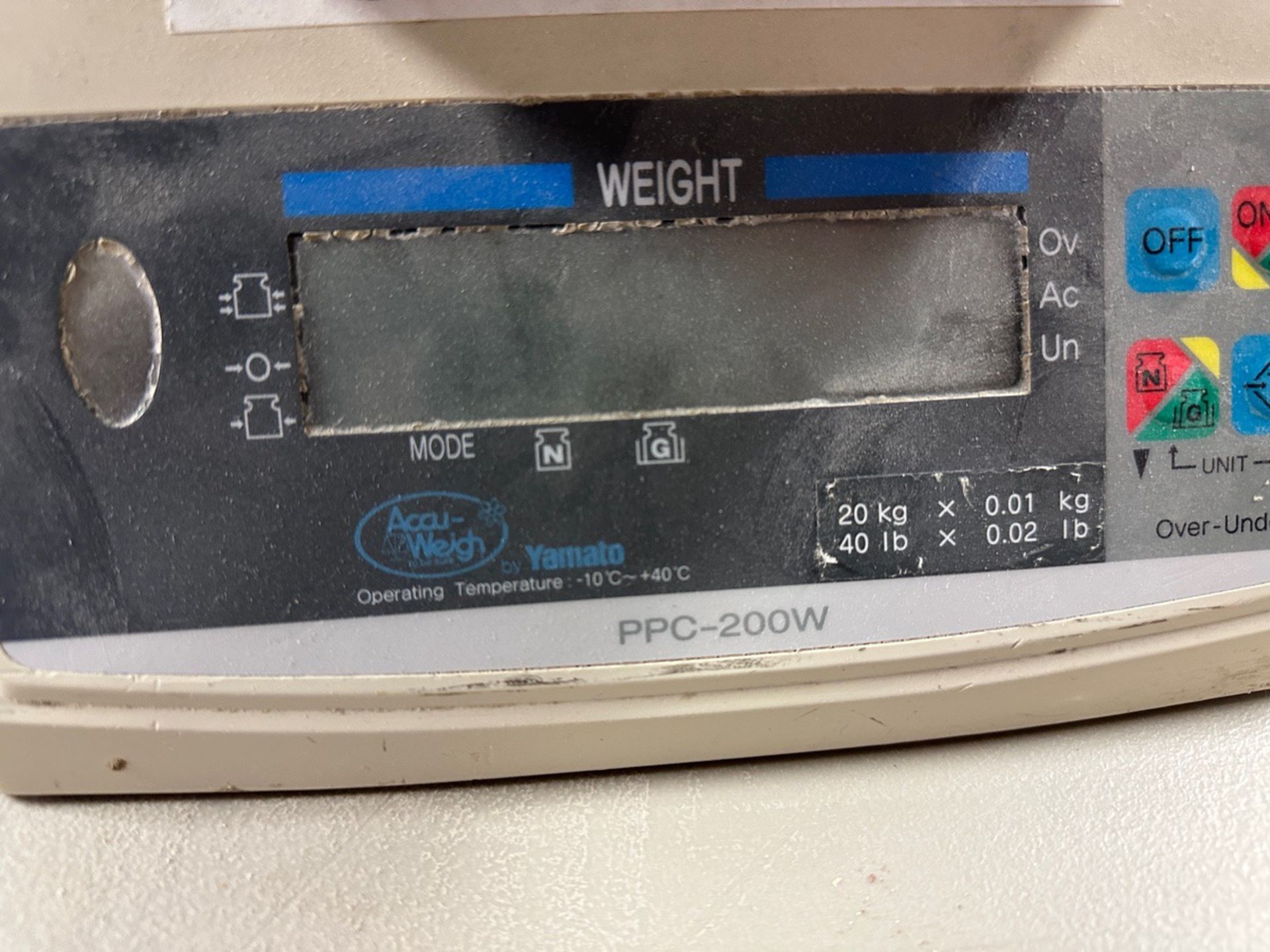 Yamato Model PPC-200W Digital Scale with 40 LB Capacity | Rig Fee $25 - Image 2 of 3