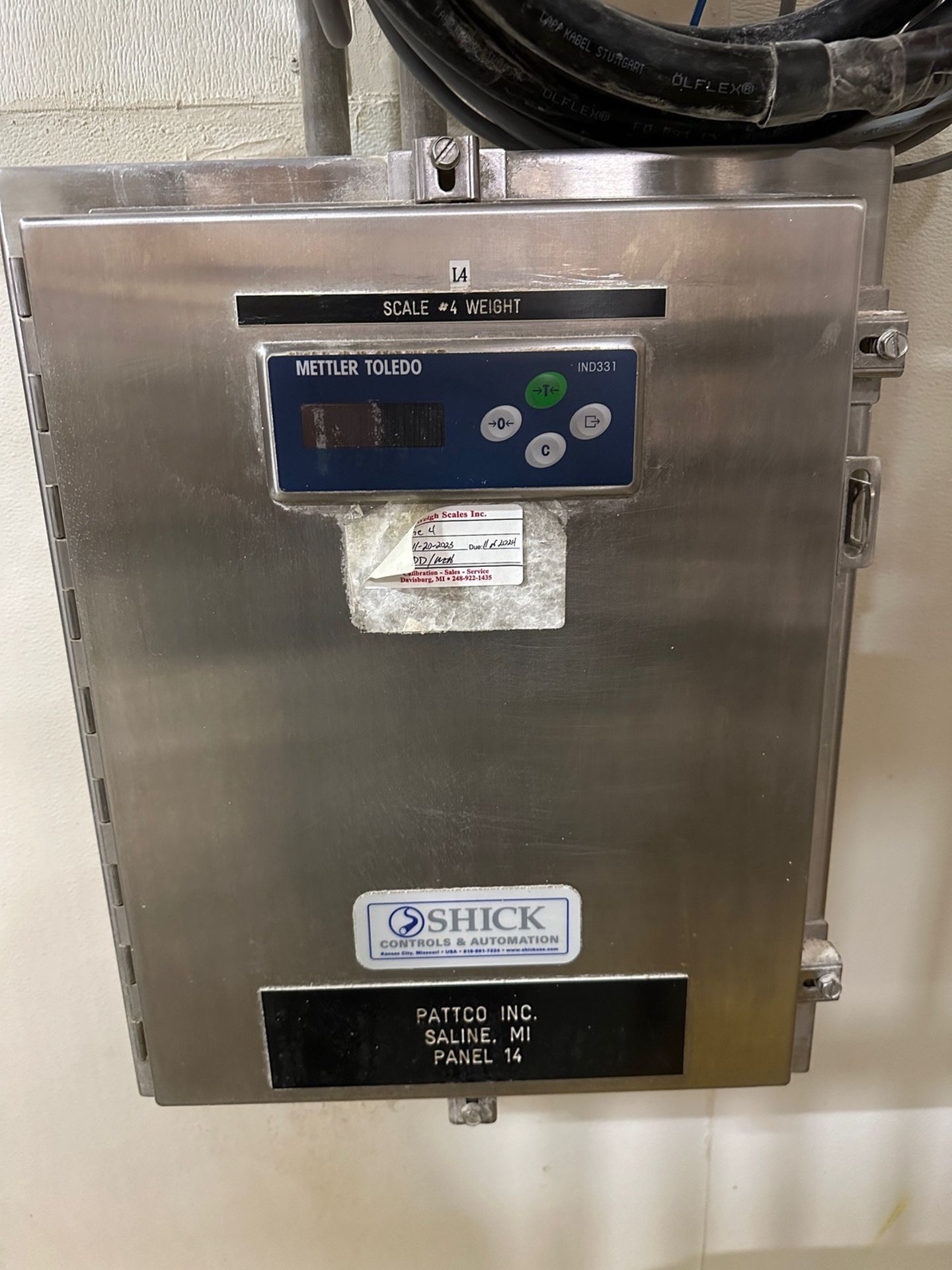 Shick Stainless Steel Ingredient Hopper On Load Cells with Mettler Toledo DRO | Rig Fee $1800 - Image 6 of 7