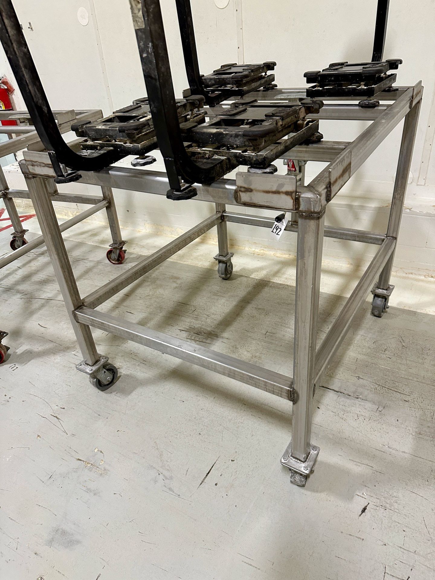 Stainless Steel Tote Stand with Hand Powered Tilting Jack | Rig Fee $25 - Image 2 of 3