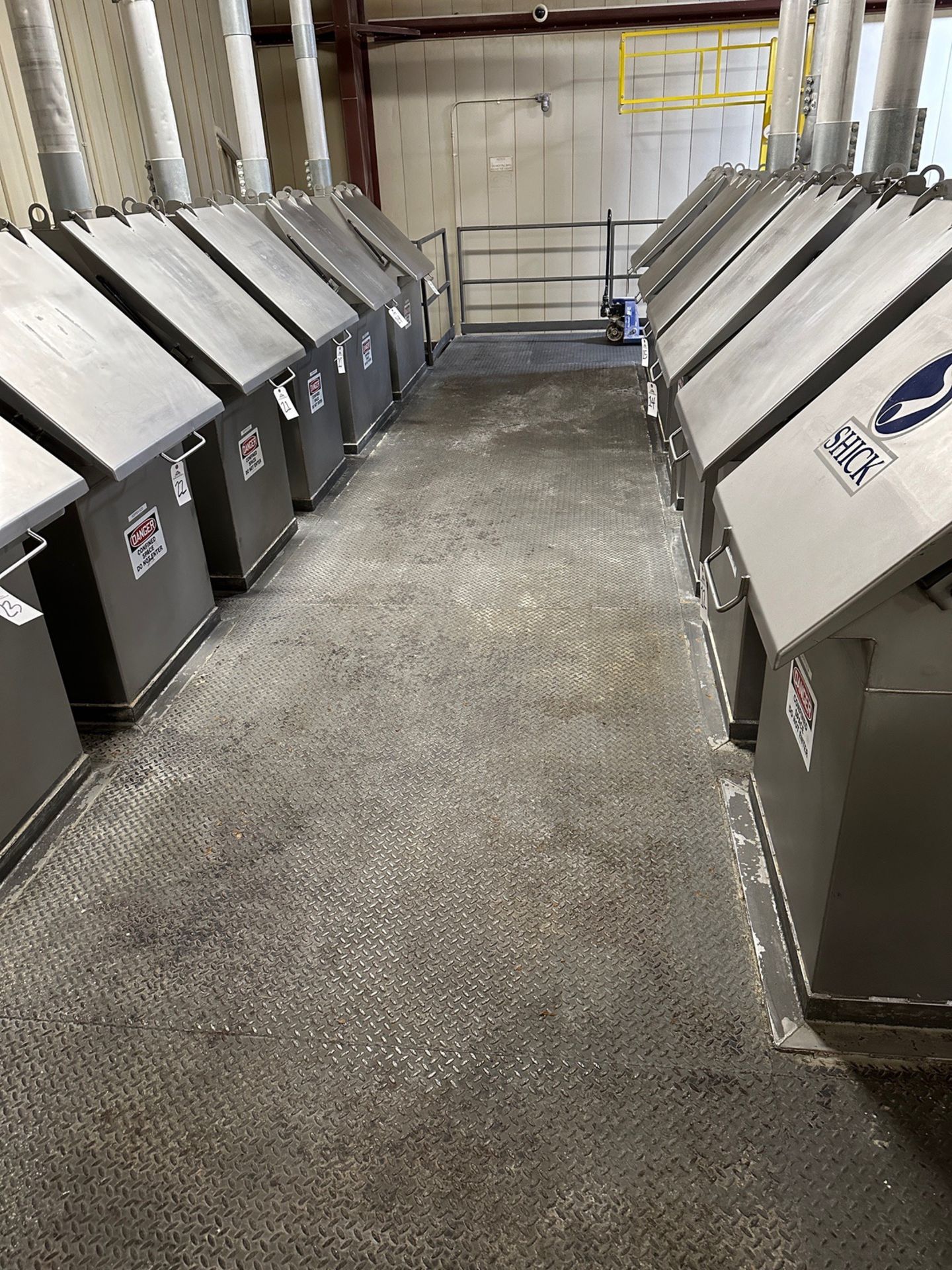 Steel Mezzanine Around All Hoppers - Approx. 22' x 40' Footprint with Staircase - Image 5 of 8