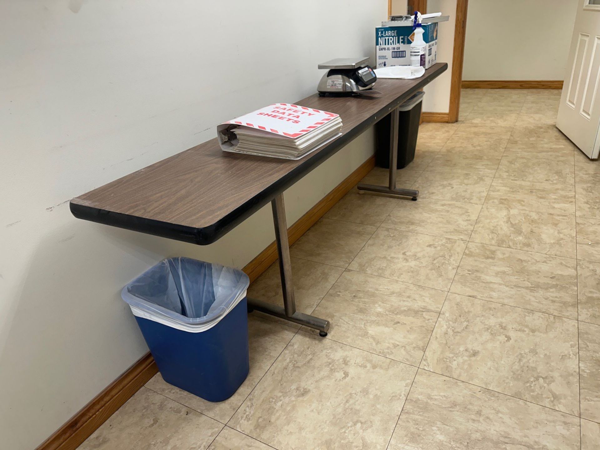 Lot of Wire Shelving Unit, Table and File Cabinet - Image 3 of 3