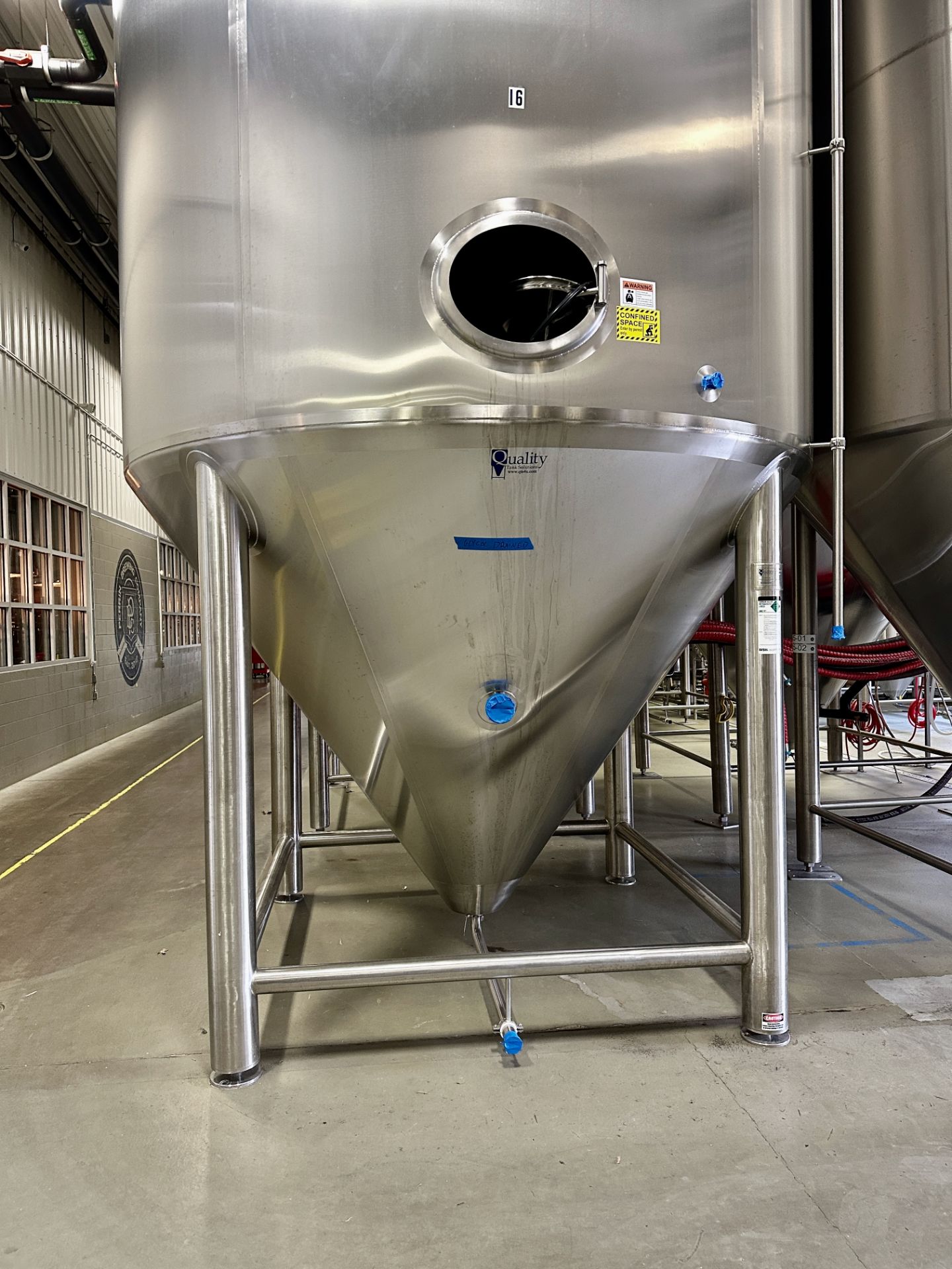 2020 Quality Tank (QTS) 150 BBL FV or 5,500 Gal Max Capacity Jacketed Fermentation | Rig Fee $2300 - Image 2 of 8