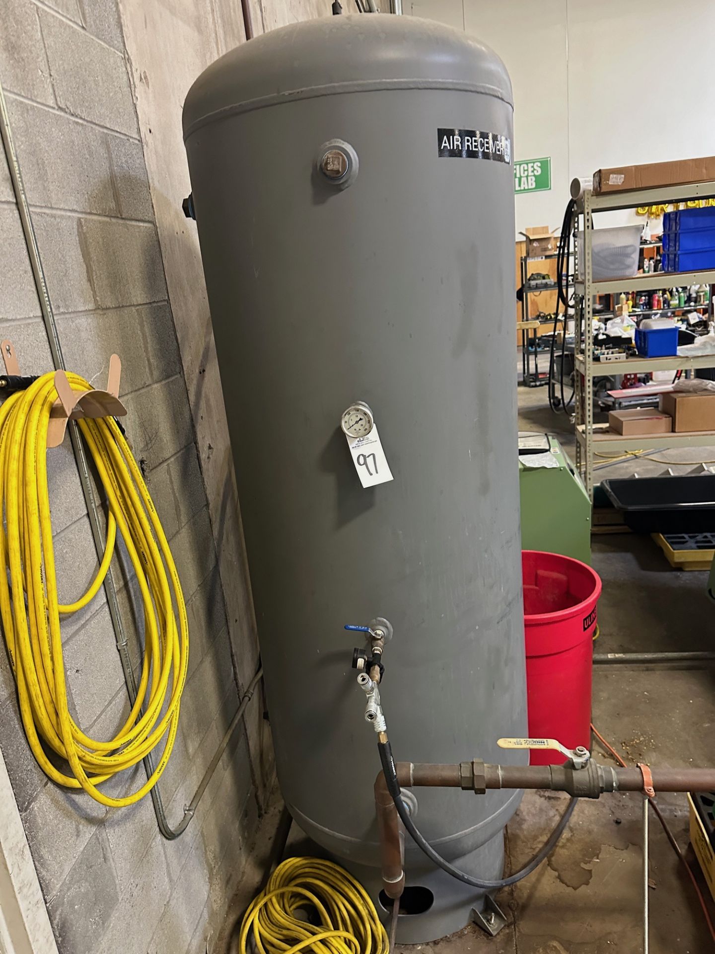 Compressed Air Holding Tank (Approx. 30" Diameter and 93" O.H.) | Rig Fee $100