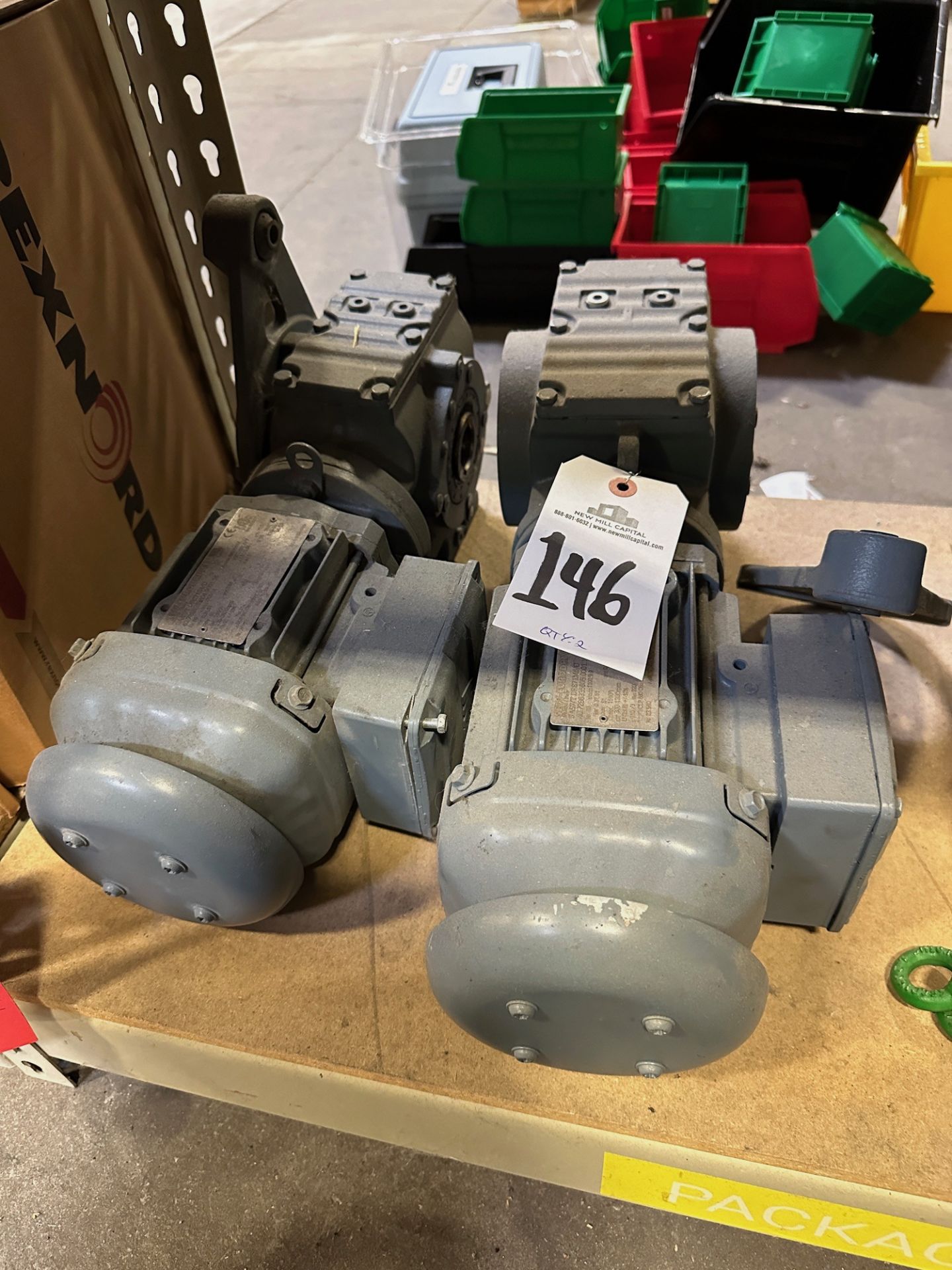 Lot of (2) Spare SEW Conveyor Motors | Rig Fee $50