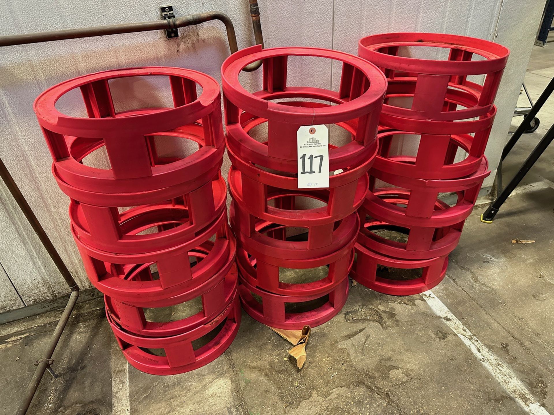 Lot of (15) Half Barrel Stackers | Rig Fee $50
