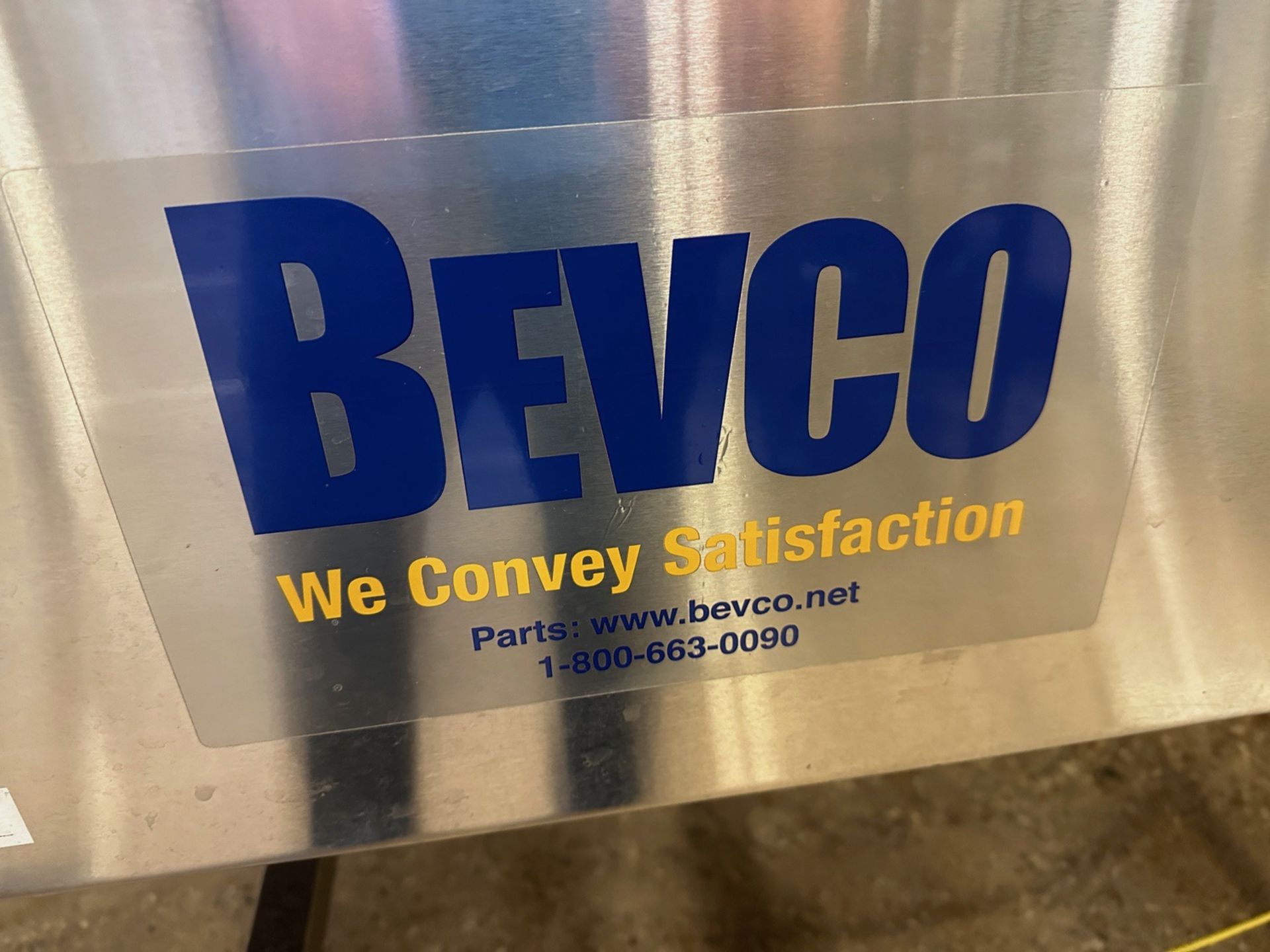 Bevco Accumulation Table over Stainless Steel Frame (Approx. 4' x 11') - Image 4 of 4
