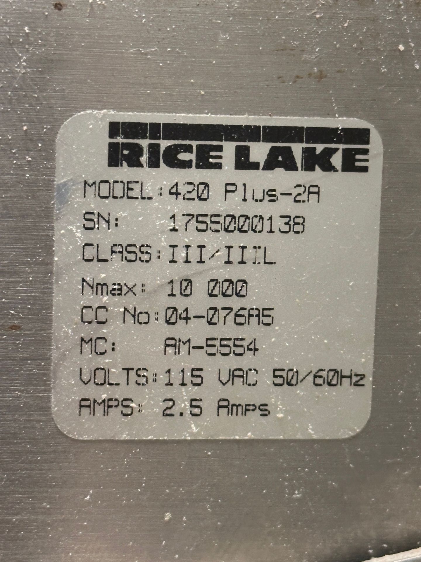 2016 NSI 1500 L Stainless Steel Grist Case on Rice Lake Load Cells (Approx. 6' Diameter and 10'6" O. - Image 5 of 6