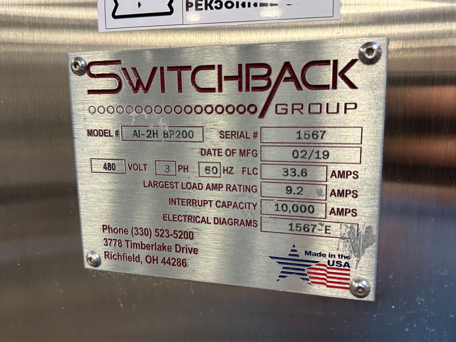 2019 Switchback Brew Pack 200 Intermittent Motion Cartoner - Model AI- 2H BP200, No | Rig Fee $2995 - Image 9 of 9