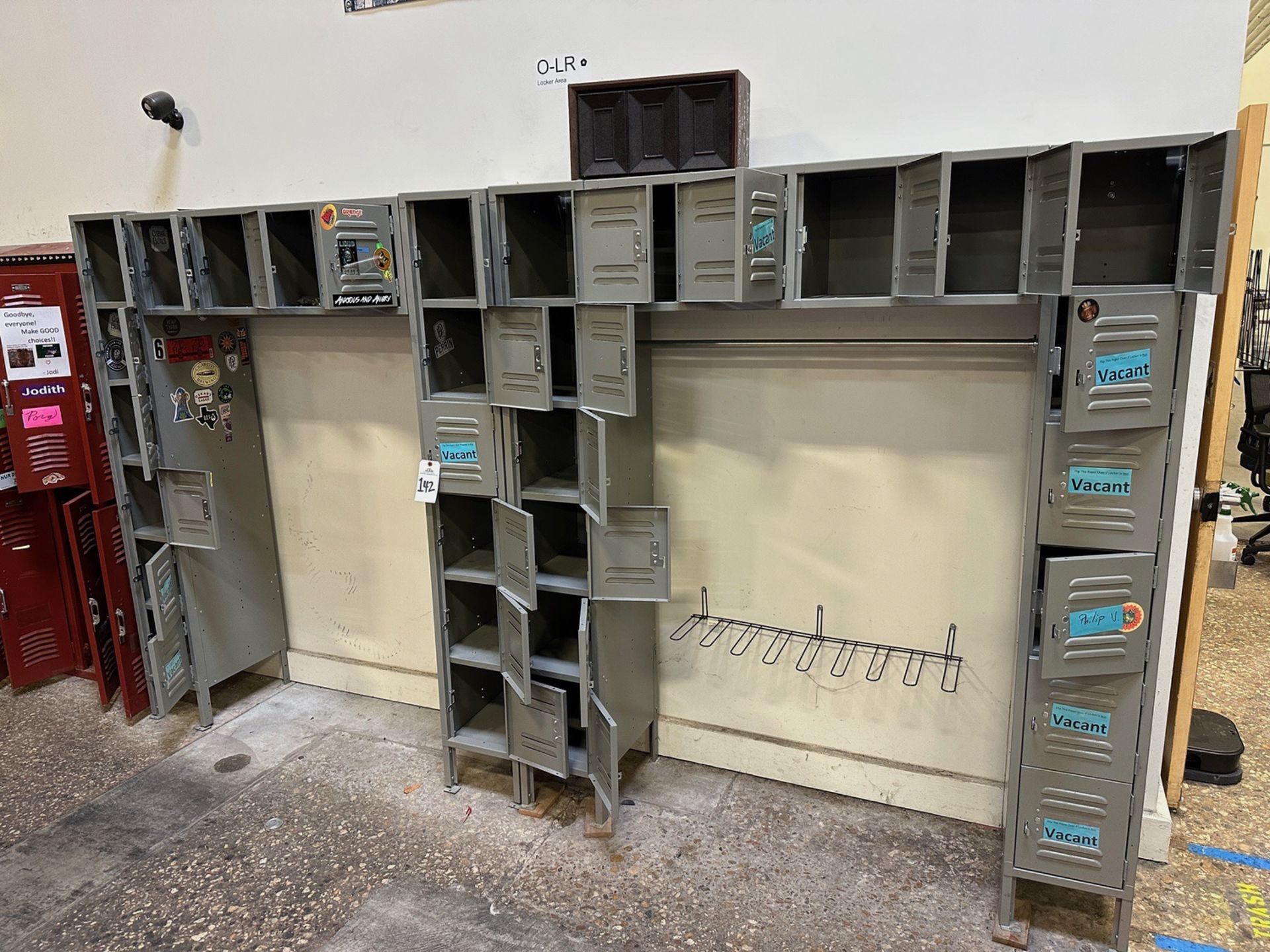 Lot of (2) Banks of Lockers (Approx. 3' x 18" x 79" Each - 1' x 10" Lockers) | Rig Fee $75