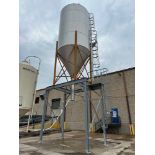 2017 Gasaway 2,541 Cuft Stainless Steel Spent Grain Silo, 60 Degree Cone, Approx 12 | Rig Fee $8850